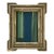“River Moss" Abstract Art in Antique Frame, Transitional Living Room Art by JTS For Sale