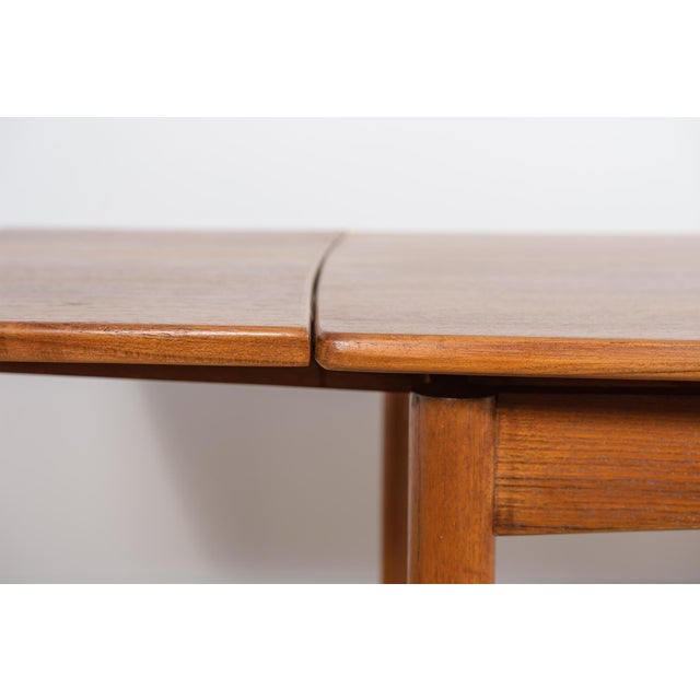 Mid-Century Square Extendable Teak Dining Table, Denmark, 1960s For Sale - Image 15 of 18