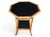 This striking vintage bamboo side table beautifully captures the relaxed sophistication of British Colonial, Coastal, and...