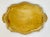 Yellow Vintage Hand-Painted Japanese Floral Paper Mache Tray For Sale - Image 8 of 9