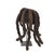 Early 20th Century Early 20th Century Bamileke Woven Hat with Hair Cameroon For Sale - Image 5 of 6