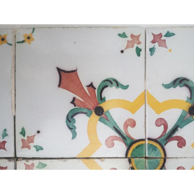 Antique Handmade Ceramic Tile attributed to Devres, France, 1920s For Sale - Image 16 of 18