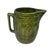 Mid 20th Century Retro Green Yellow Ware Pottery Stoneware Barrel 8” Pitcher For Sale - Image 12 of 12