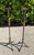 Contemporary Vintage 30” Sculptural Iron Candlesticks With Aged Patina, Pair For Sale - Image 3 of 12