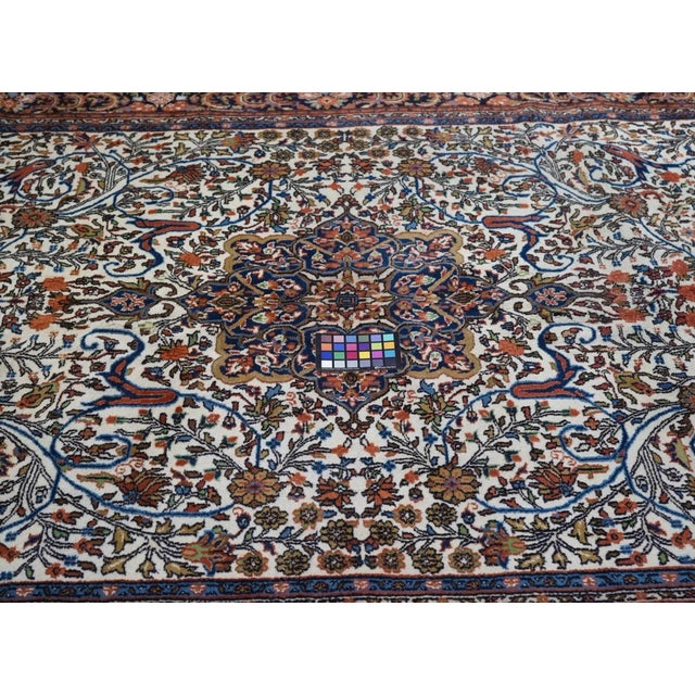 Indian Kashan Rug 6'4'' X 9'10'' For Sale - Image 11 of 11