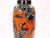 Large Mid-Century Scheurich Ceramic Vase in Burnt Orange and Green, West Germany For Sale In New York - Image 6 of 11
