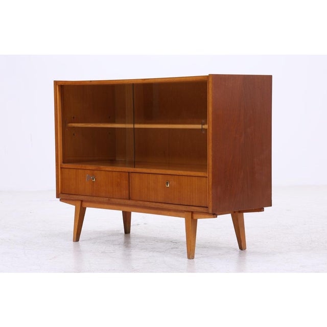 Vintage Sideboard with Glass Sliding Doors, 1960s For Sale - Image 13 of 14
