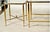 This is a beautifully fabricated 3-part gilt bronze or brass coffee table. The main section of the table measures 18.5"h X...