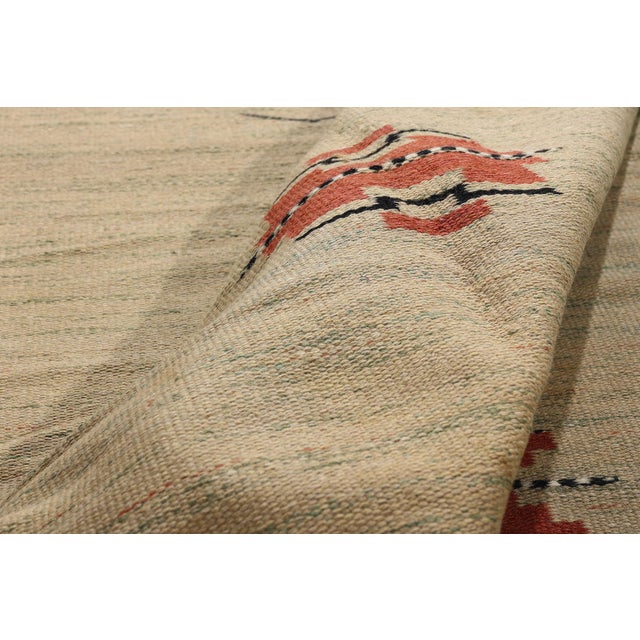 Mid 20th Century Vintage Finnish Rollakan Rug, 07'07 X 11'00 For Sale - Image 5 of 10