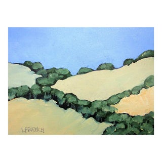 Malibu Hills Lynne French California Landscape 9x12 Oil For Sale