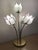 Art Deco 1991 Four-Light Lotus Bouquet Lamp in Beveled Glass For Sale - Image 3 of 10