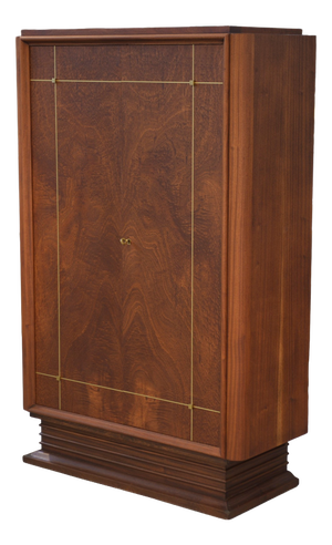Art Deco Wooden Wardrobe by A. Bicchierini, 1940s