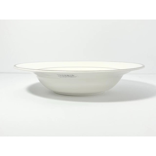Mikasa Mikasa “Cameo Platinum” Bone China Rim Soup Bowls - Set of 12 For Sale - Image 4 of 7
