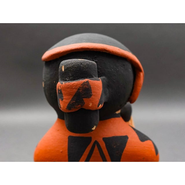 Mid 20th Century Toya Jemez Pueblo Native American Storyteller Six Children Pottery Sculpture For Sale - Image 10 of 10