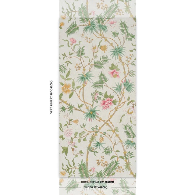 A leafy large-scale botanical with exotic spiked flowers, Arasi Botanical is an enchanting wallpaper design with marvelous...