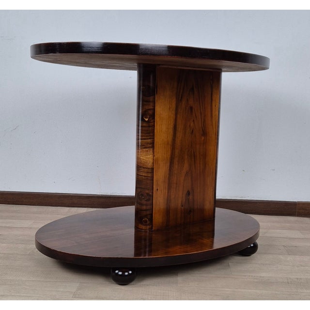 Wood Vintage Art Deco Coffee Table, 1920 For Sale - Image 7 of 18