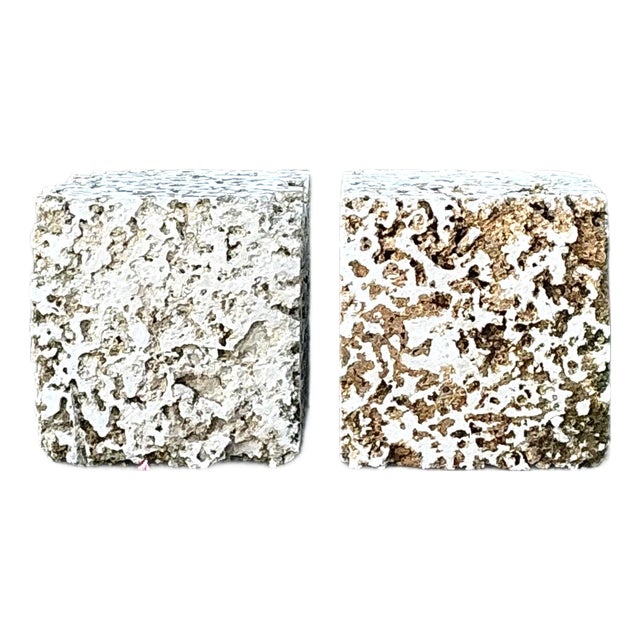 Vintage Coquina Stone Blocks - A Pair For Sale