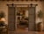Antique Indian carved teakwood door, c. 1880–1900, carefully bleached to highlight its sculptural interlocking weave...
