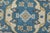 Textile Oushak Runner 2’8” X 10′ Blue Wool Tribal Hand-Knotted Oriental Rug For Sale - Image 7 of 13