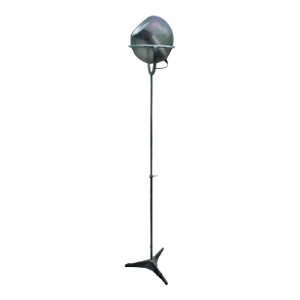 Vintage Smoked Globe Mid Century Modern Glass Orb Floor Lamp by Frank Ligtelijn