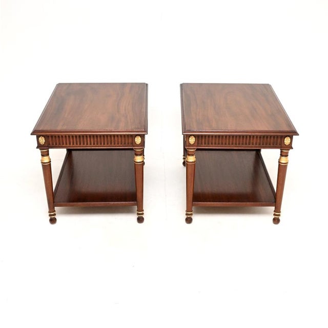 Georgian Parcel Gilt Side Tables, 1950, Set of 2 For Sale - Image 4 of 13