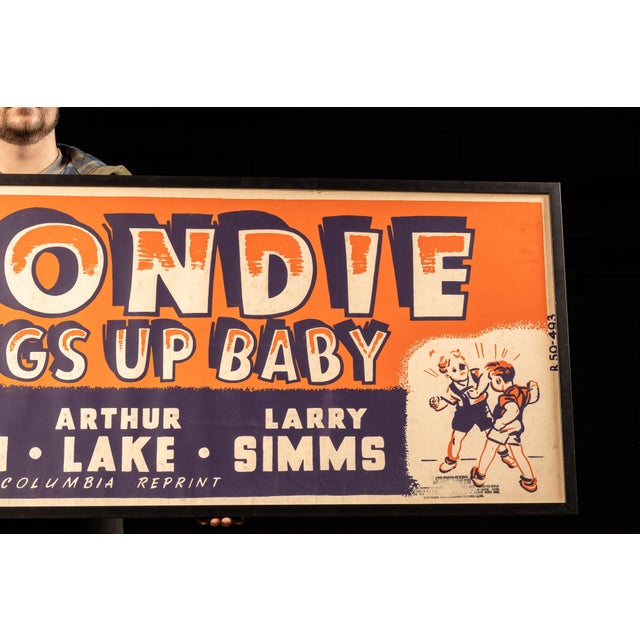 Blondie Brings Up Baby | Framed Original 1939 Movie Poster For Sale - Image 4 of 6