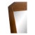 "Vintage Mid-Century Ranch Oak Tilt Mirror by A. Brandt - Solid Wood With Brass Hardware" For Sale