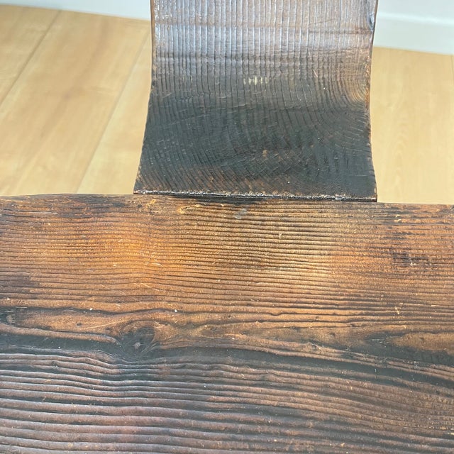 Vintage Brutalist Chairs in Wood, 1950s, Set of 2 For Sale - Image 16 of 17