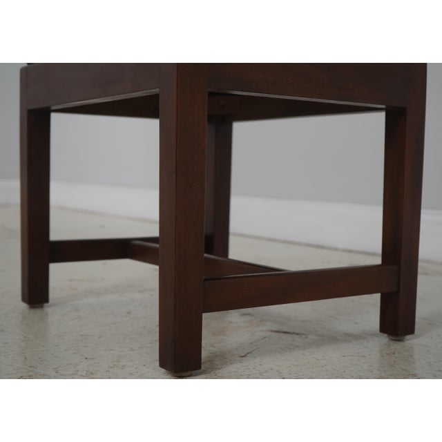 Kittinger Colonial Williamsburg Chippendale Mahogany Stool For Sale In Philadelphia - Image 6 of 13