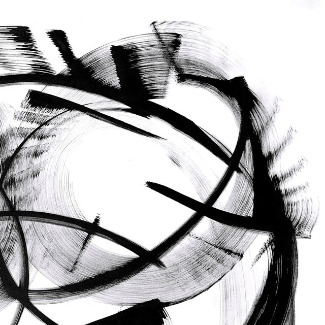 Abstract "Delta Muscae" Contemporary Abstract Ink Painting by Thomas Hammer For Sale - Image 3 of 5