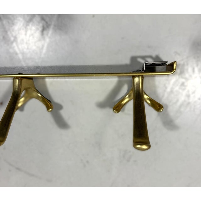 Metal Vintage Aluminium Wall Coat Racks, 1960s, Set of 2 For Sale - Image 7 of 9
