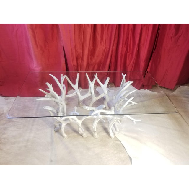 Rare Sculptural Coffee Table of Antlers of 20th Century Chairish