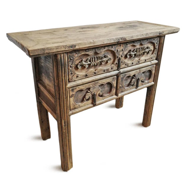 Mid 20th Century Vintage Shanxi Entry Console Table For Sale - Image 4 of 8