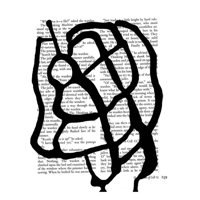 Black & White Abstractions Series' (2) - Framed Gallery Wall Art Prints Installation by Diane Grant - Set of 15 For Sale - Image 11 of 18