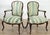 English, late 18th/early 19th c. Mahogany frames with cut velvet upholstery. In the French taste.