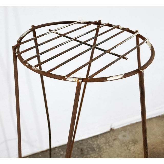 Vintage Mid-Century Modern Iron Tripod Plant Stand For Sale In Kansas City - Image 6 of 7