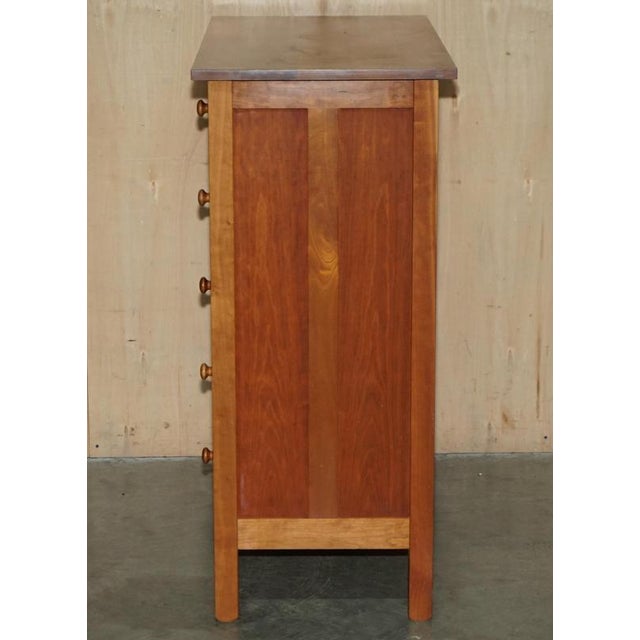 French Cherrywood Chest of 5 Drawers For Sale - Image 11 of 15