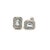 Natural Sapphire Diamond Stud Earrings 14k W Gold 0.96 TCW Certified For Sale - Image 10 of 16