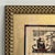 1980s Vintage Signed Egyptian Papyrus Nile Hunting Scene in Textured Gold Frame For Sale - Image 5 of 13