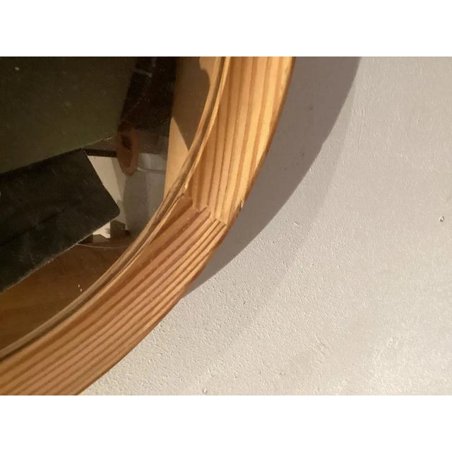 Scandinavian Pine Mirror, 1970s For Sale - Image 6 of 8