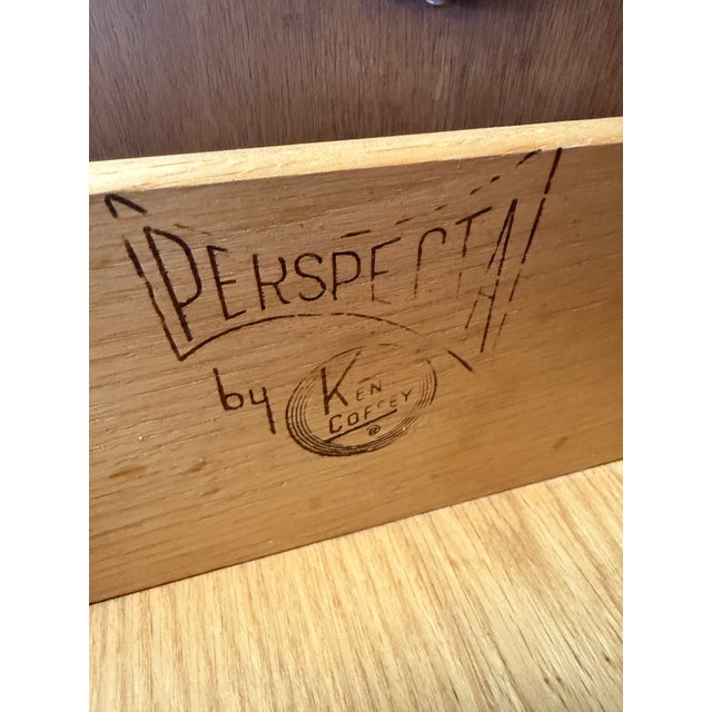 Mid Century Modern Walnut and Rosewood 9 Drawer Dresser Credenza by Kent Coffey From the Perspecta Line For Sale - Image 10 of 12