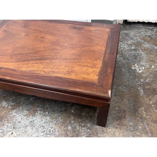 Wood Antique Chinese Low Coffee Table, 1920 For Sale - Image 7 of 12