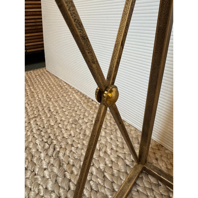 Metal Uttermost Zafina Gold Side C-Table For Sale - Image 7 of 12