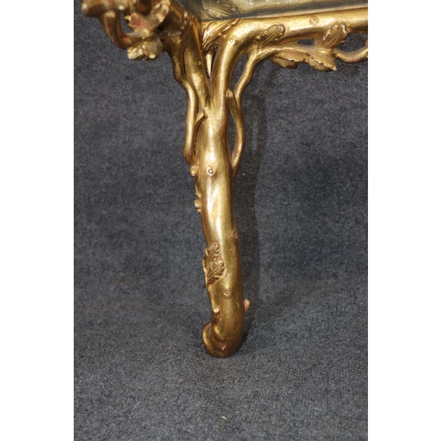 Regency Style Carved Branch and Leaf Coffee Table in the Manner of Bagues For Sale - Image 12 of 12