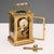 Vintage Bronze and Beveled Glass Travel Clock For Sale - Image 5 of 7