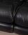 Vintage Italian Three-Seater Sofa in Black Leather, 1970s For Sale - Image 11 of 18