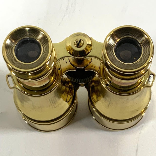 Heavy Pair of Highly Polished Library Binoculars For Sale In Boston - Image 6 of 7