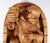 A vintage wood carving of a monk with wine glass. Carving is from Oberammergau in Germany, which is known as a wood...