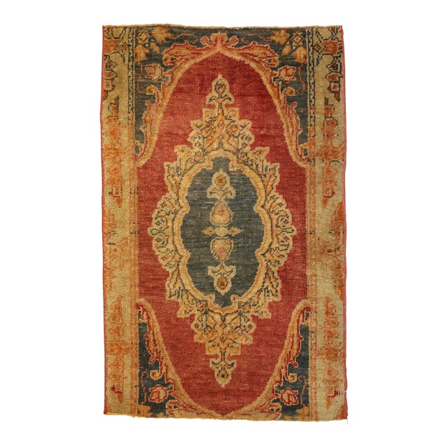 Vintage Turkish Yastik Rug - 01'07 X 02'06 For Sale