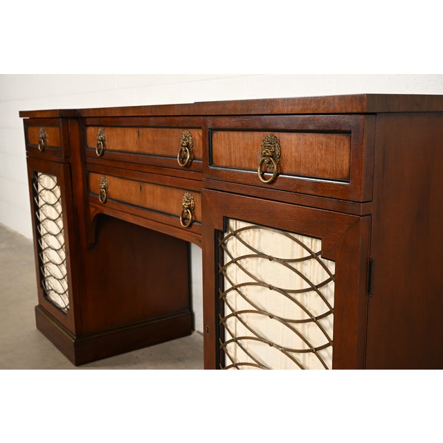 Kittinger English Regency Carved Mahogany Sideboard Buffet, Circa 1960s For Sale - Image 10 of 17